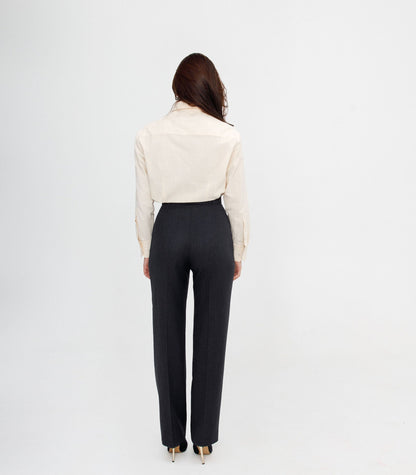 wool-straight-high-waisted-pants-in-grey-with-embroidered-logo-slow-fashion-premium-quality